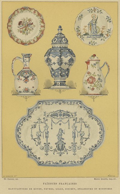 Faïences françaises - E. Garnier